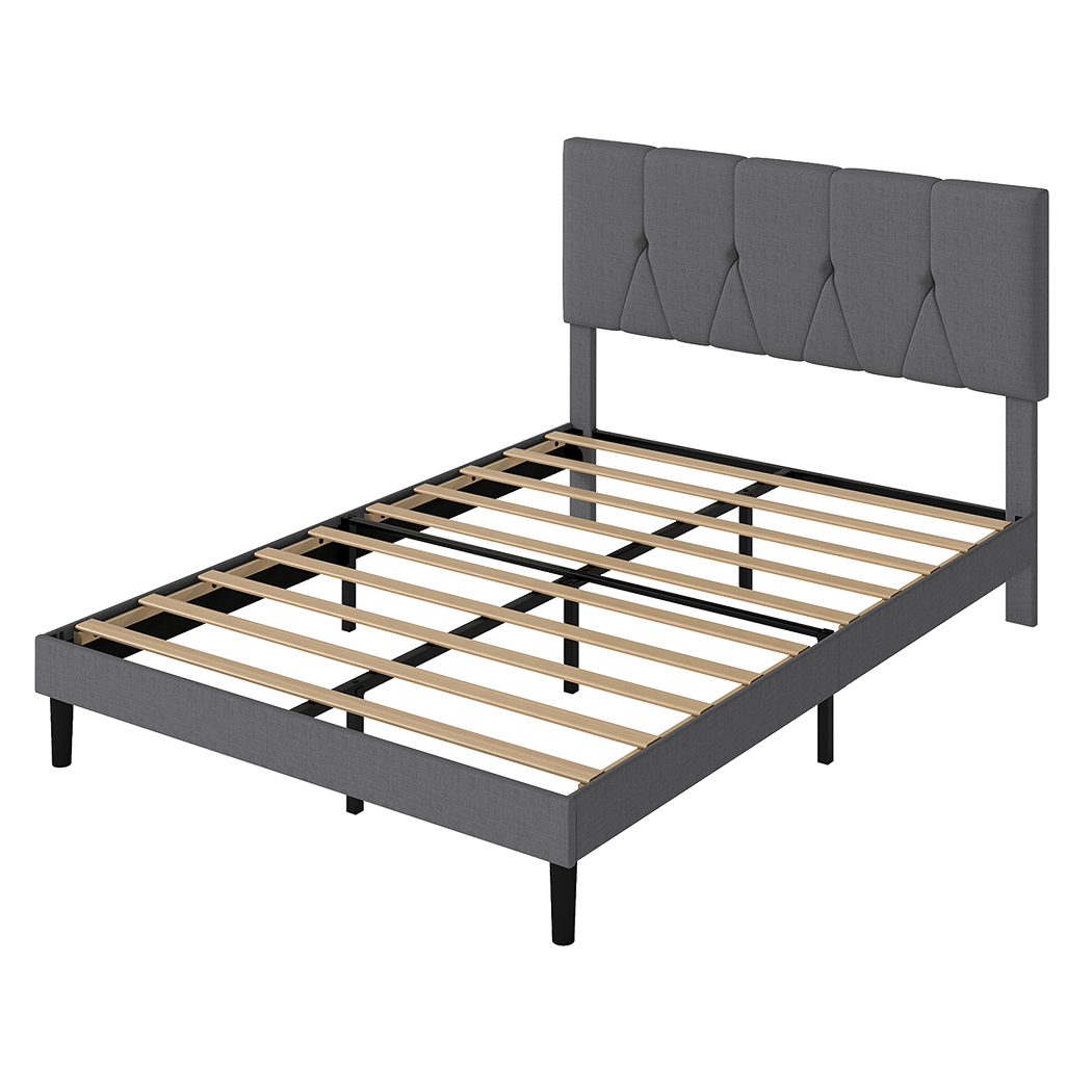 Levede Bed Frame Upholstered Platform Mattress Base Queen-2011971105635569672