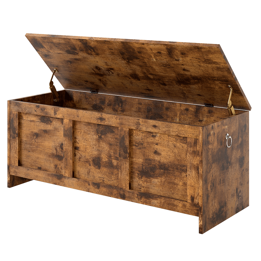 Levede Storage Bench Rustic Wooden Storage Cabinet-2011971107179073544