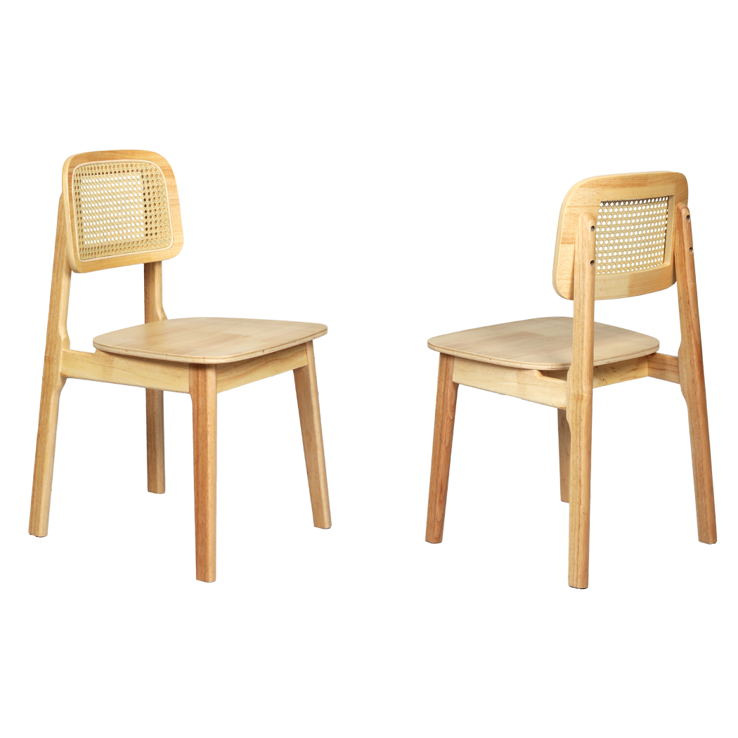 Levede 8x Rattan Dining Chair Wooden Kitchen Chair-2006733384235225096