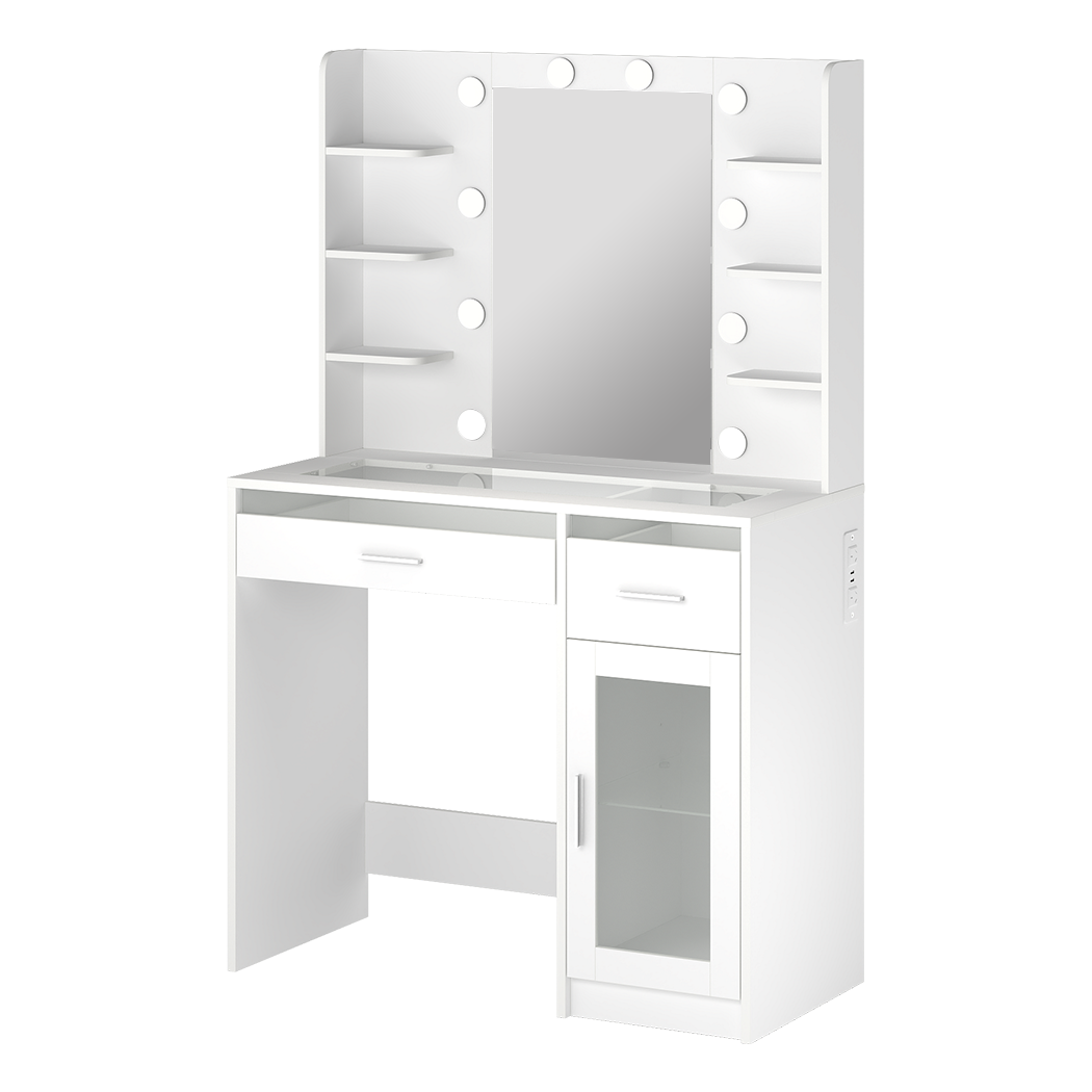 Levede Vanity Desk Makeup Mirror Storage Dressing Table-2011971131304710153