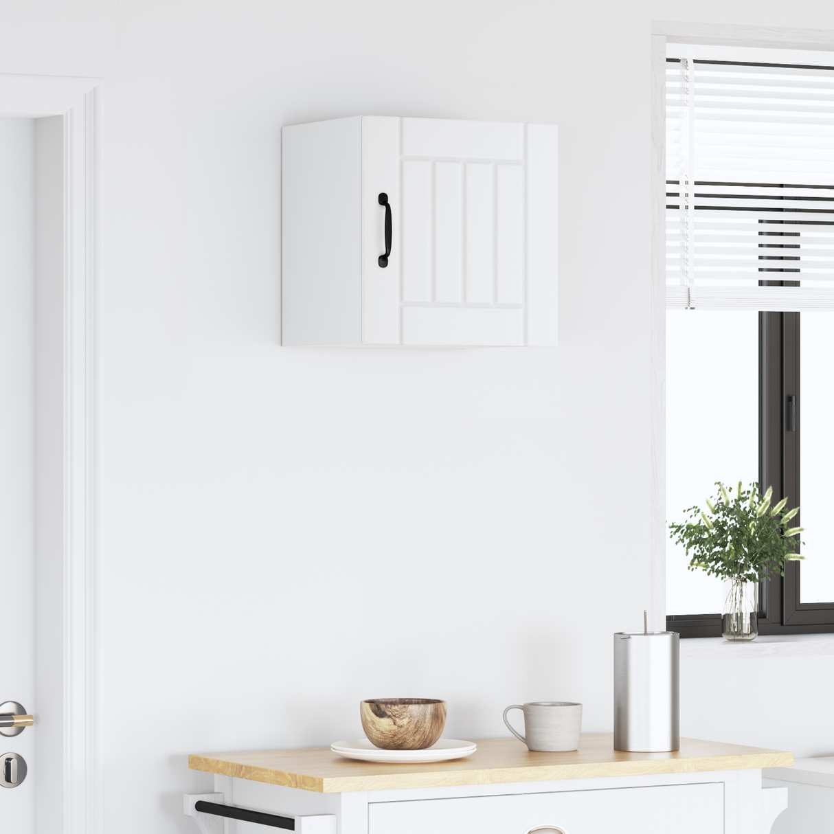 Wall Cabinet LUCCA White 40 x 31 x 40 cm Engineered Wood