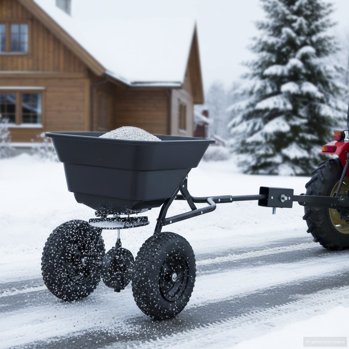 Spreader Black 53 x 108 x 74 cm PVC and Steel