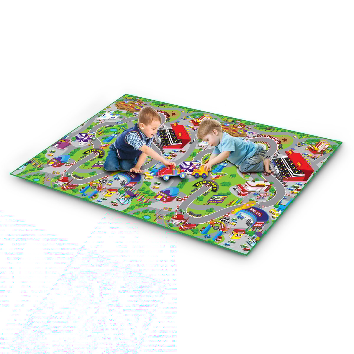Rollmatz Race Track Baby Kids Play Floor Mat 200cm x 120cm