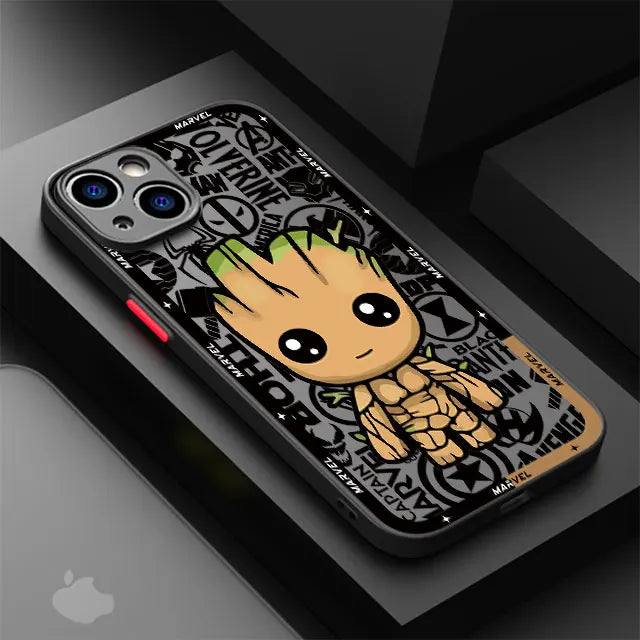 Luxury Phone Case for Xiaomi Redmi 9T 10C K40 Pro A2 10 12 5G A1Plus 12C 10A 9A 9C 9 Marvel Captain America Groot Deadpool Cover