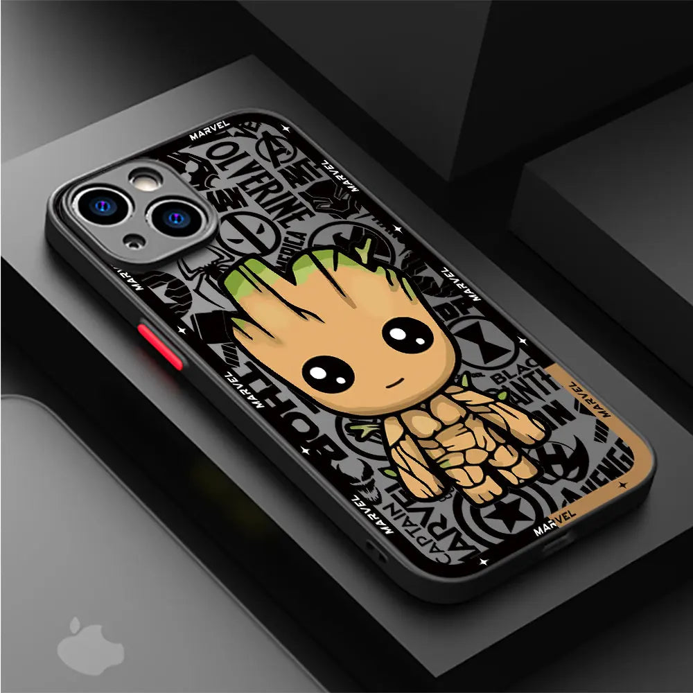 Luxury Phone Case for Xiaomi Redmi 9T 10C K40 Pro A2 10 12 5G A1Plus 12C 10A 9A 9C 9 Marvel Captain America Groot Deadpool Cover