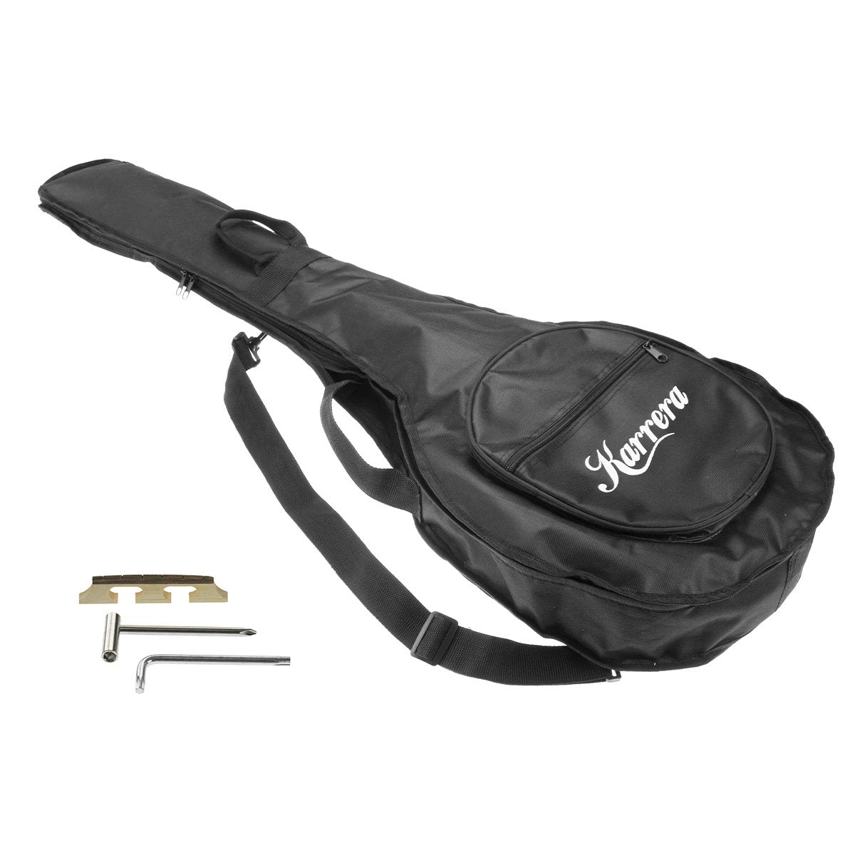 Karrera 6-String Resonator Banjo - Brown