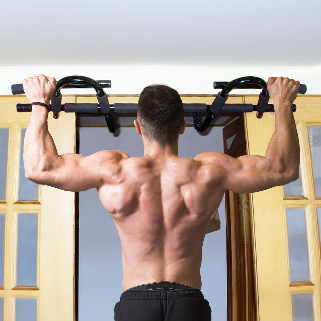 Professional Doorway Pull Up Bar – Chin Up Gym Exercise Bar for Home Workouts