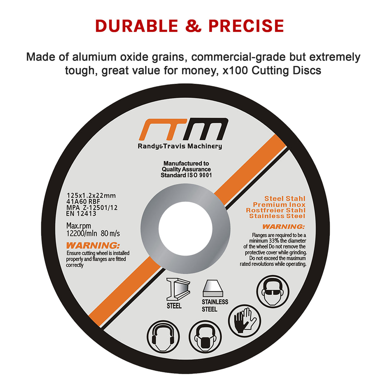 125mm 5" Cutting Disc Wheel for Angle Grinder x100