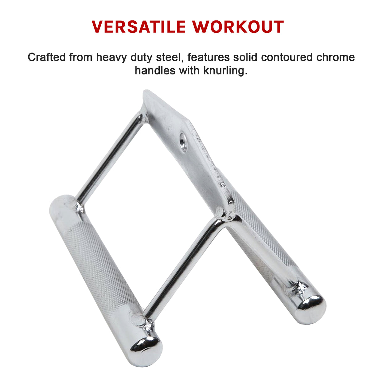 Close Grip Seated Row Handle – Triangle Cable Attachment Bar for Gym Machines