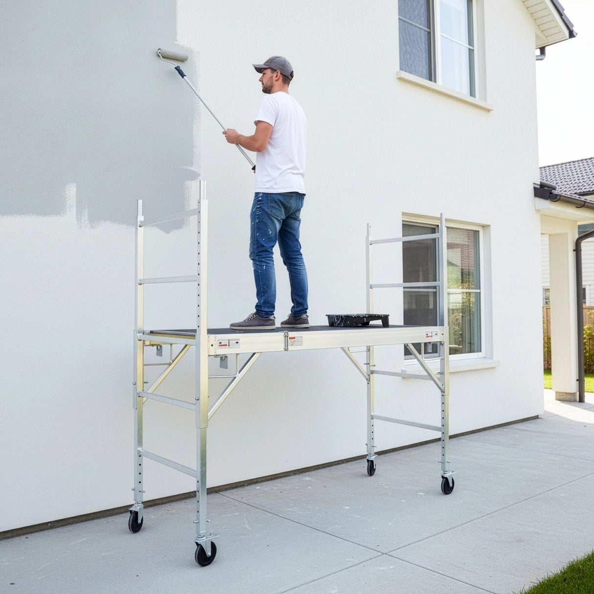 Professional Aluminium Safety Scaffold With Hatch
