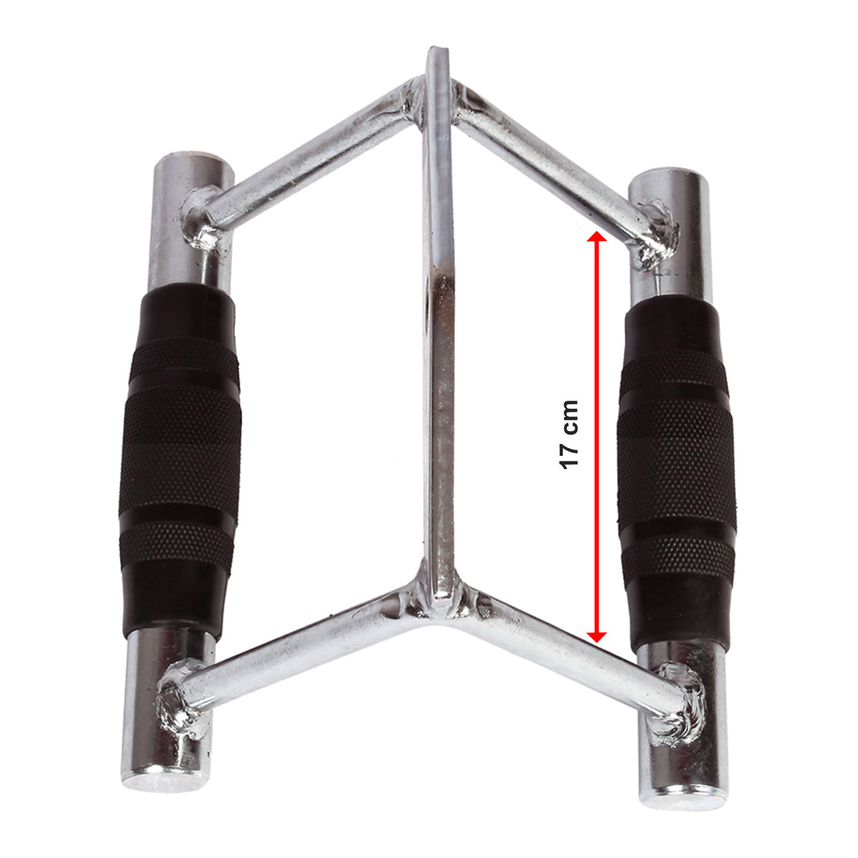 Rubber-Coated Close Grip Triangle Attachment for Lat Pulldown