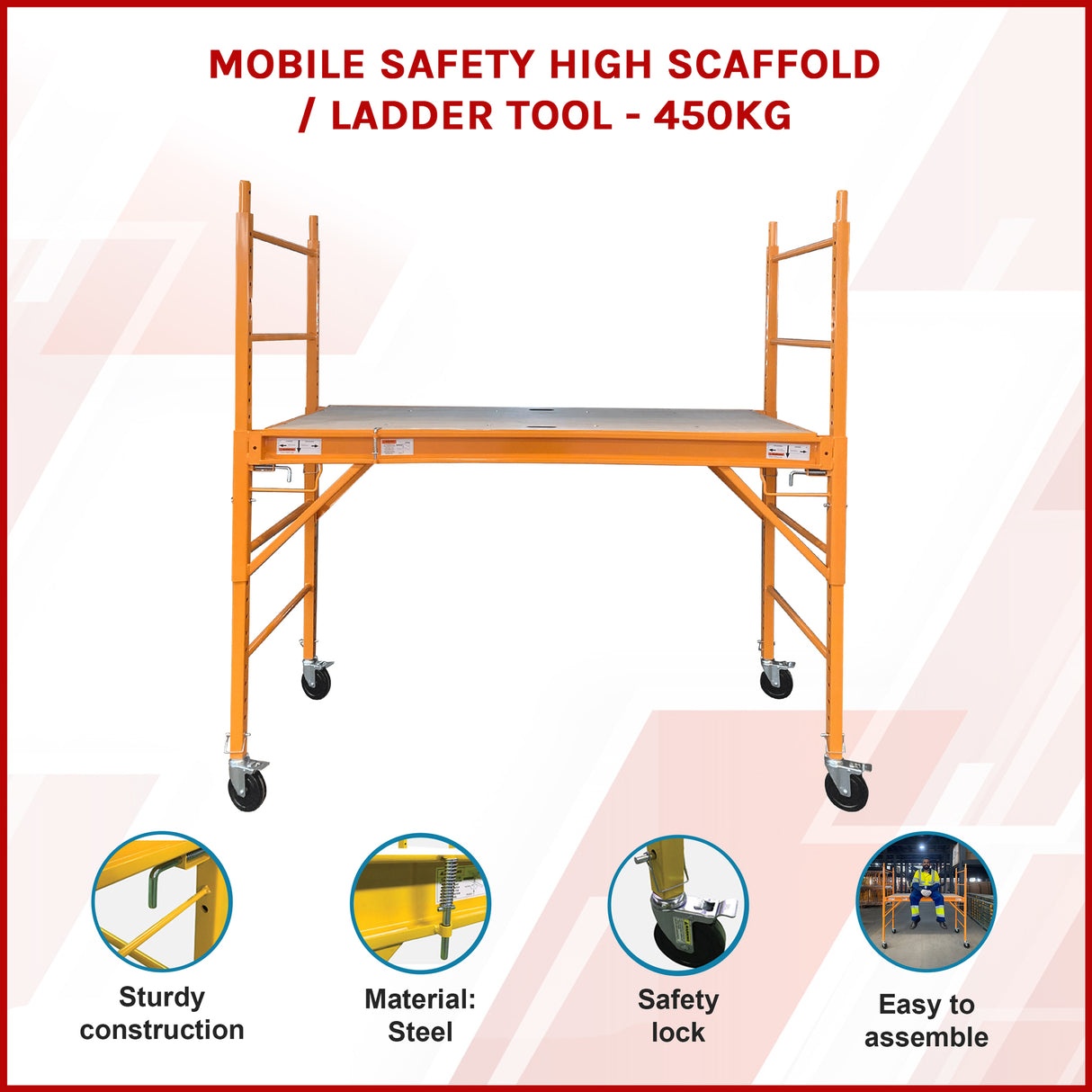 Safety Scaffolding Ladder - 450KG