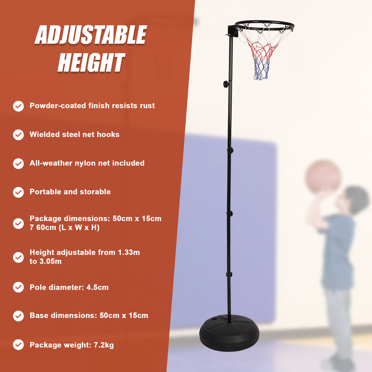 Netball Ring with Stand