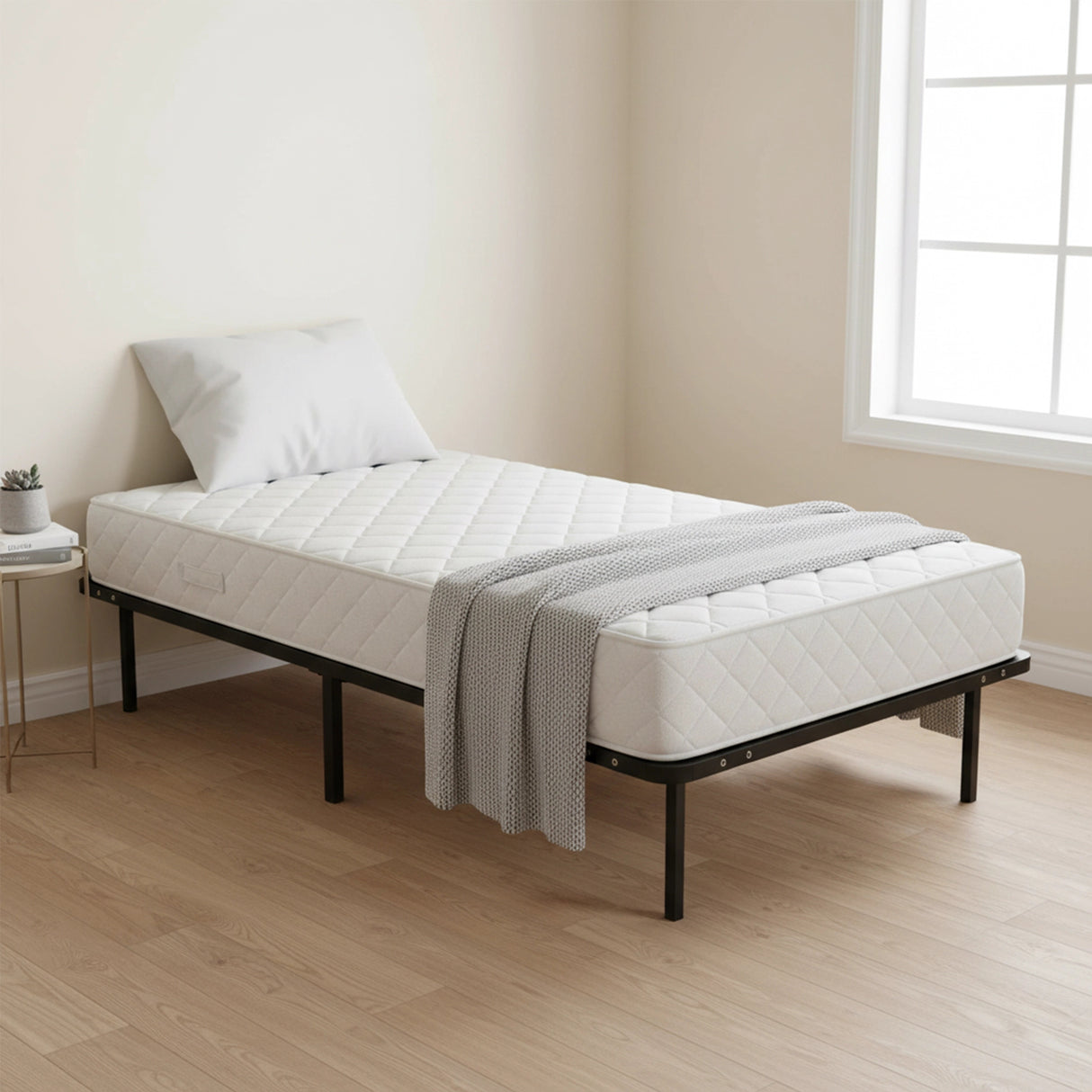 Single Metal Bed Frame - Bedroom Furniture