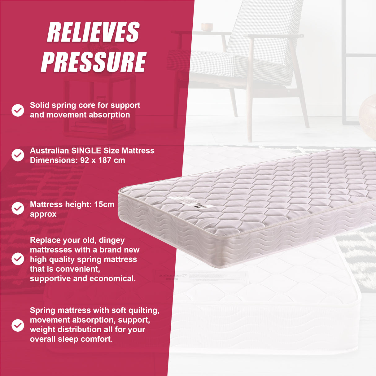 PALERMO Single Bed Mattress