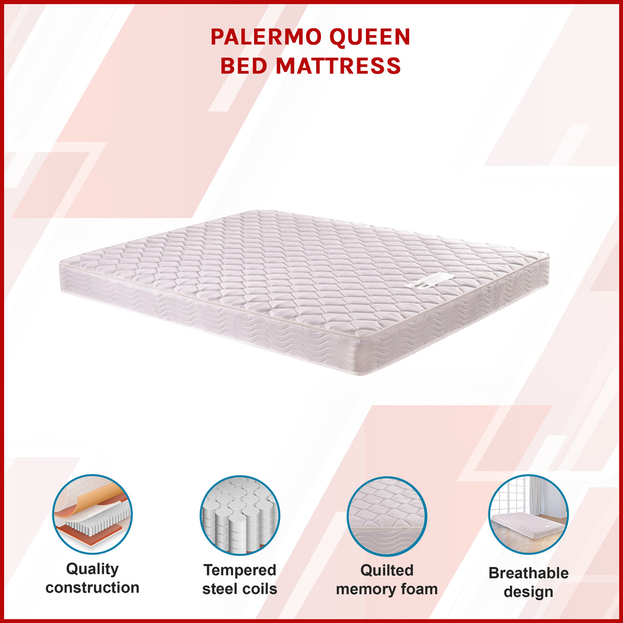 PALERMO Queen Bed Mattress
