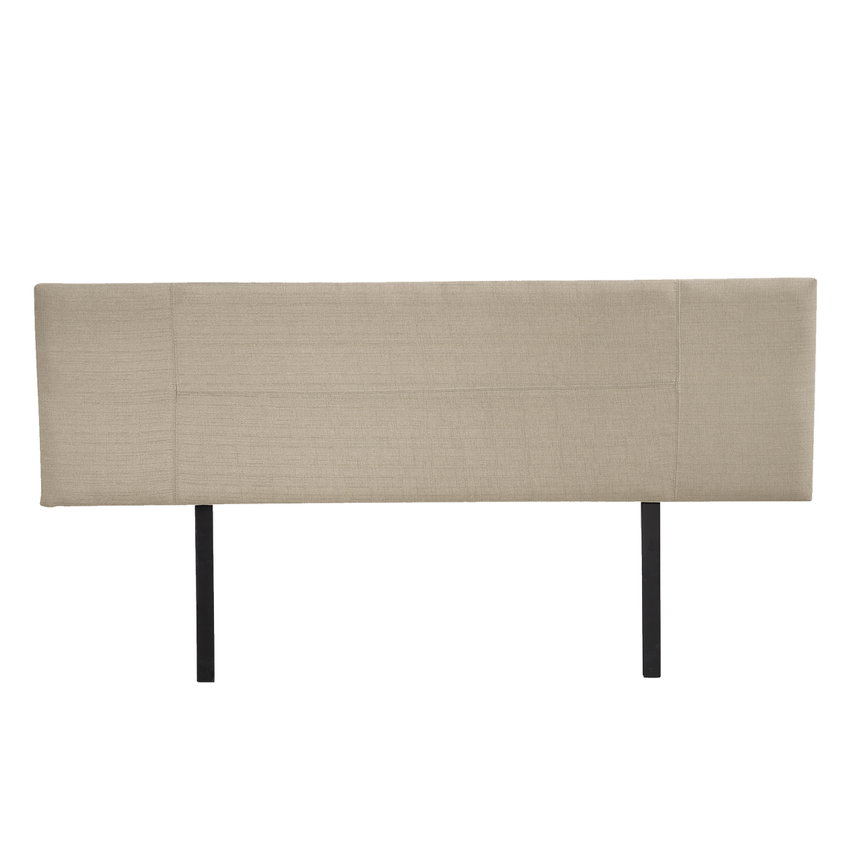 Linen Fabric King Bed Headboard Bedhead - Beige