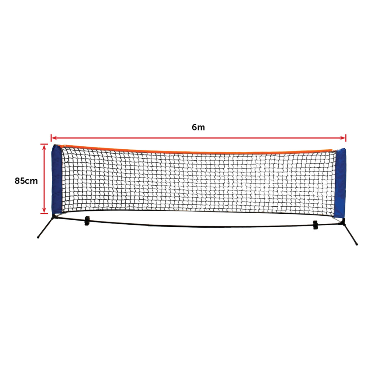 6 Meters Portable Foldable Mini Tennis Net & Post Set