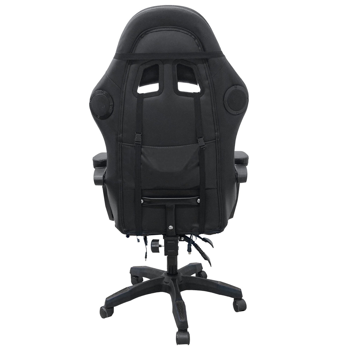 Spire Onyx LED Massage Gaming Chair - Black