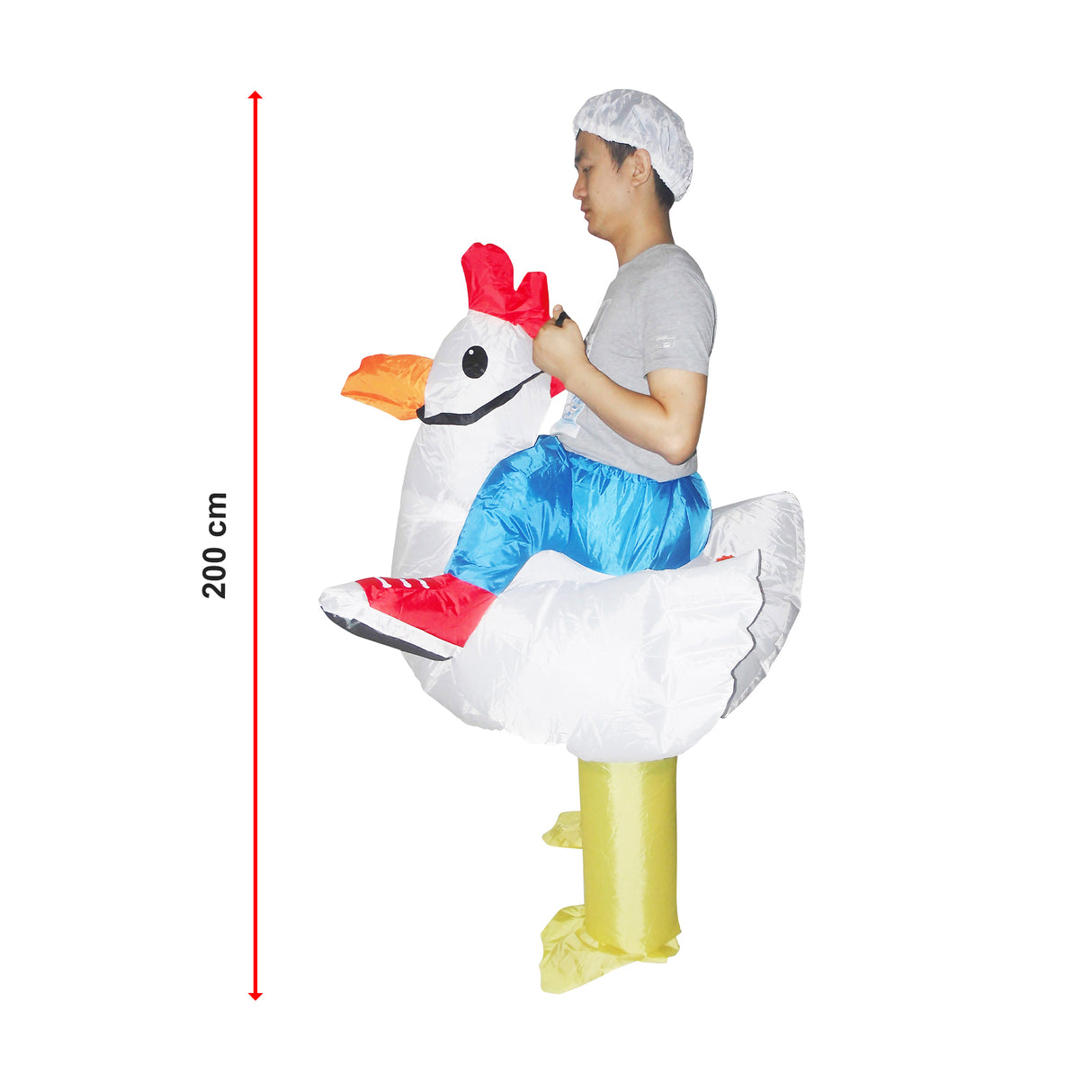 CHICKEN Fancy Dress Inflatable Suit - Fan Operated Costume