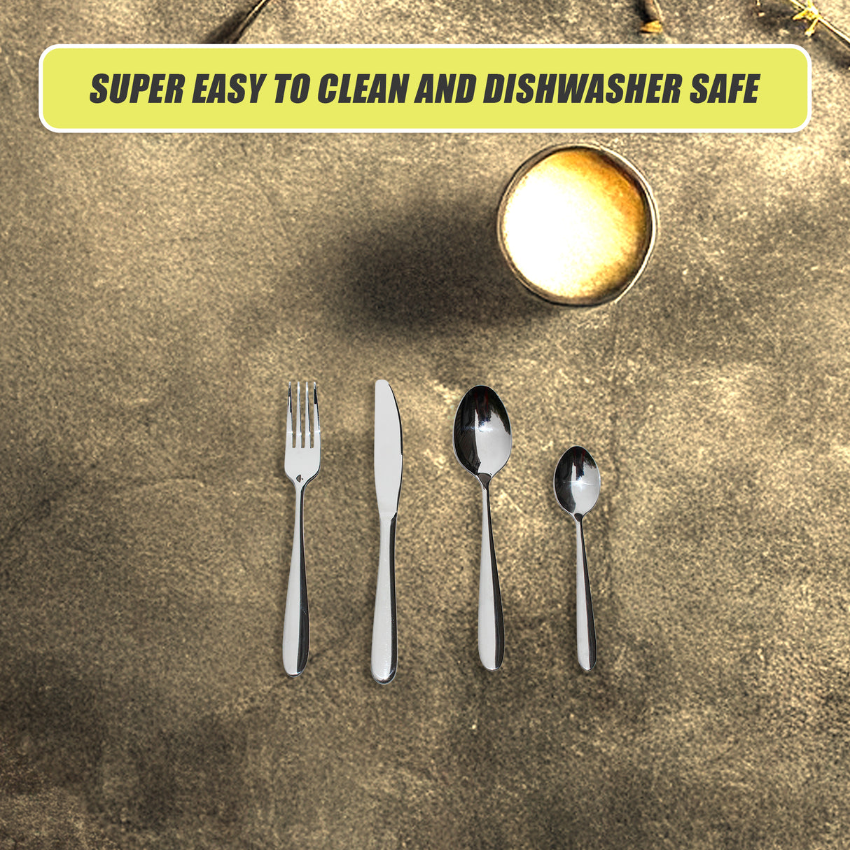 32 Piece Stainless Steel Cutlery Set Knives Fork Spoon Teaspoon