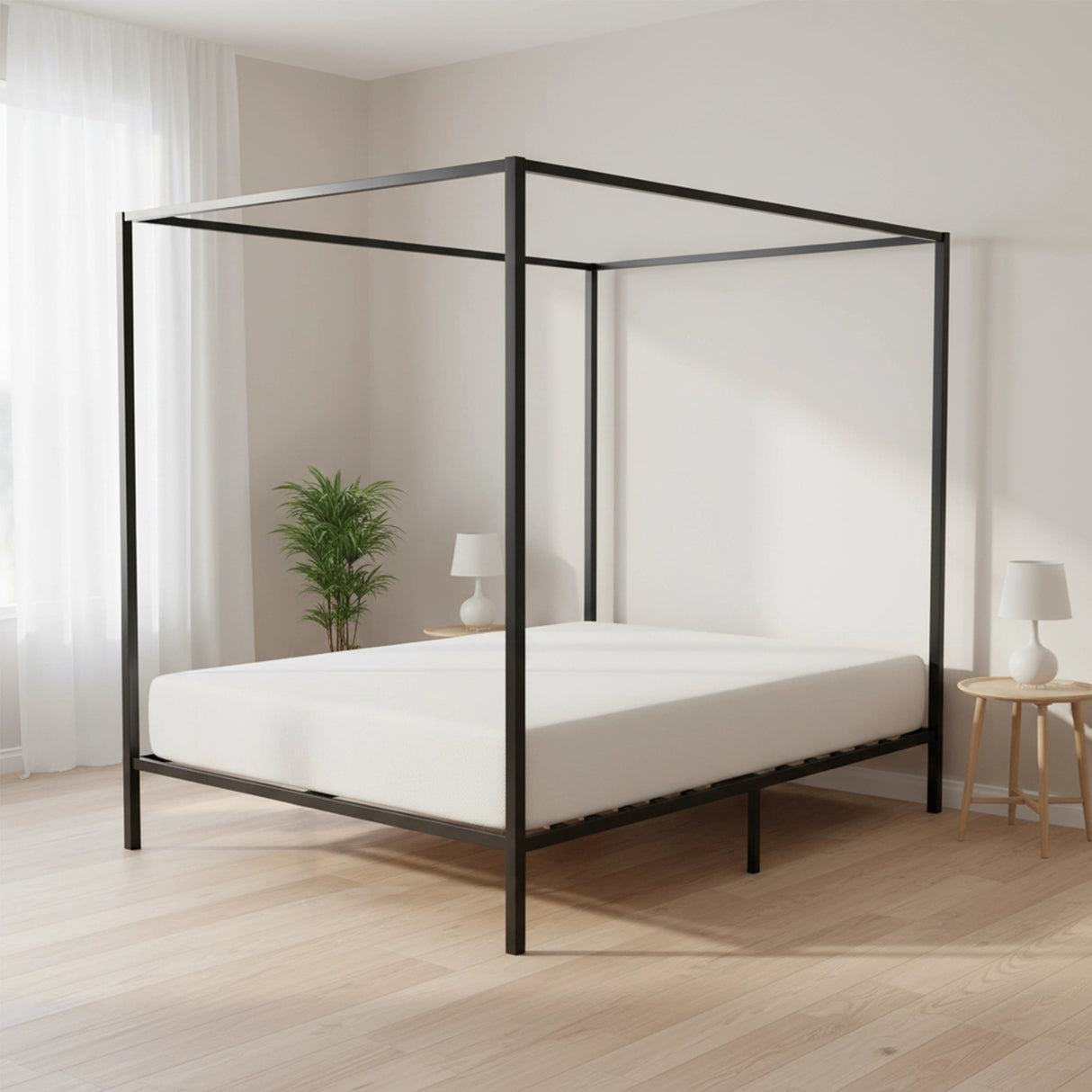 4 Four Poster Double Bed Frame