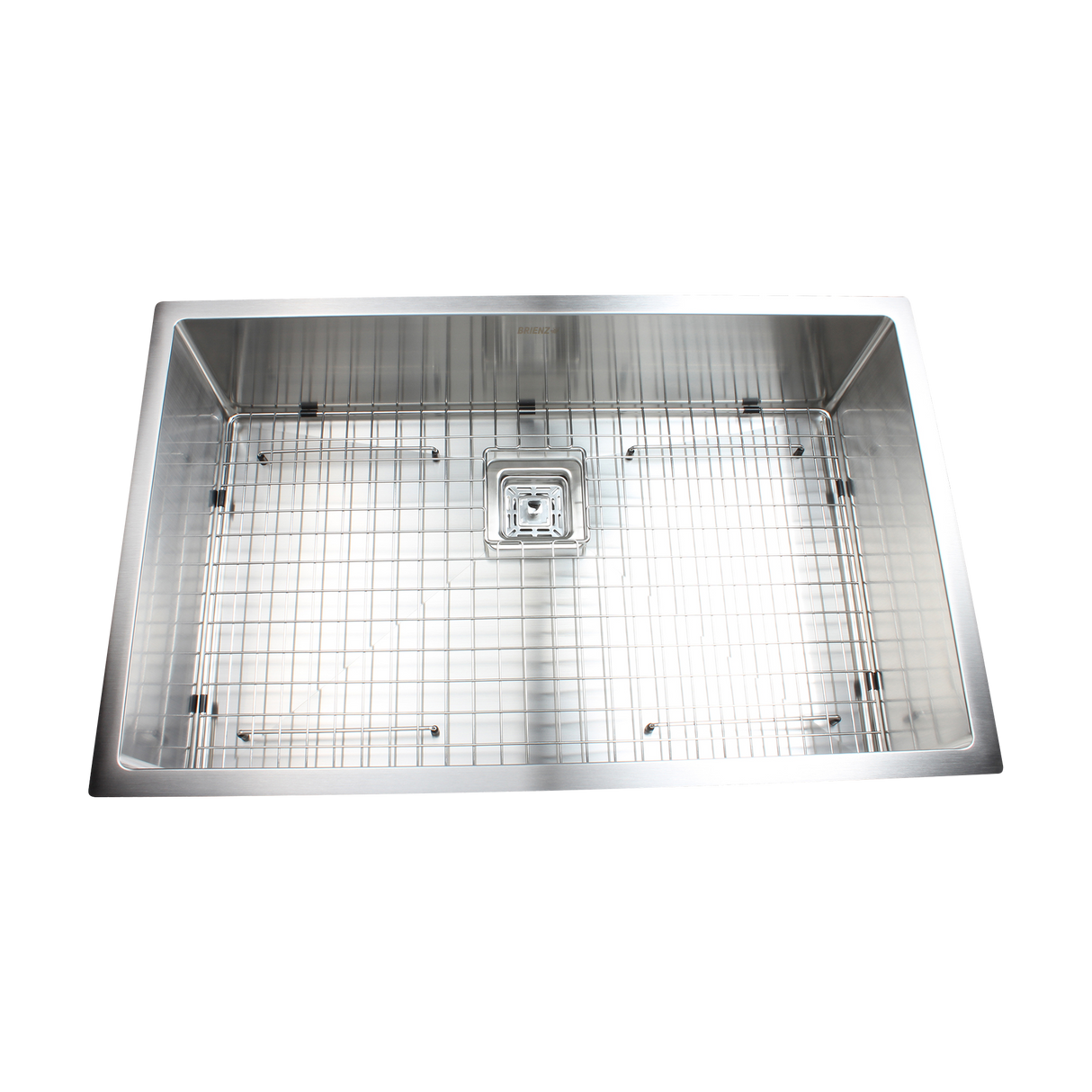 810x505mm Handmade 1.5mm Stainless Steel Undermount / Topmount Kitchen Sink with Square Waste