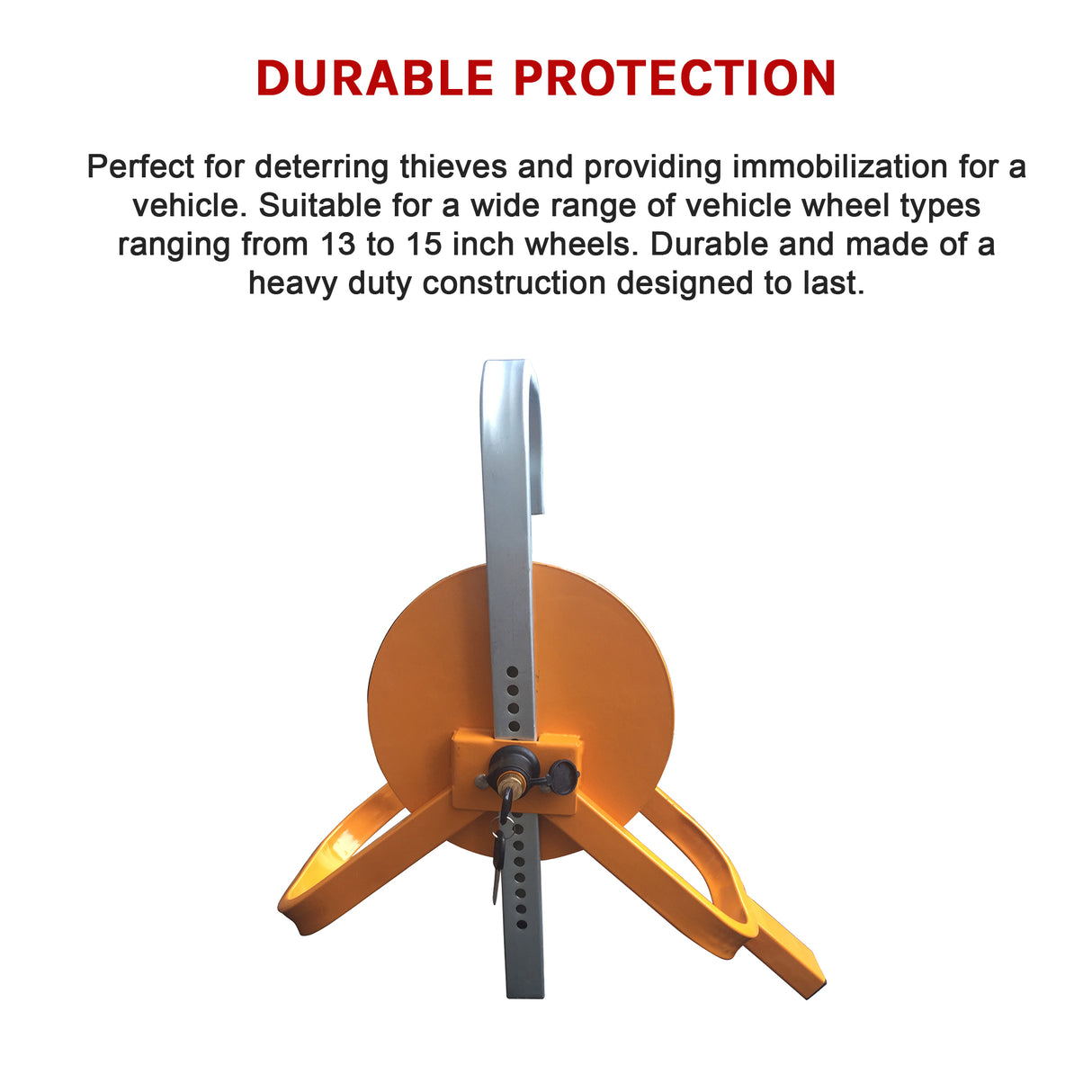 Car Vehicle Wheel Clamp Lock – Heavy Duty Anti-Theft Security Device