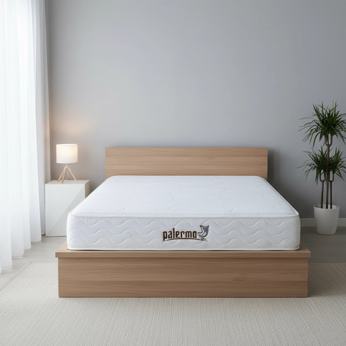 Contour Encased Coil Double Mattress – Hybrid Support with CertiPUR-US® Certified Foam Comfort Layers