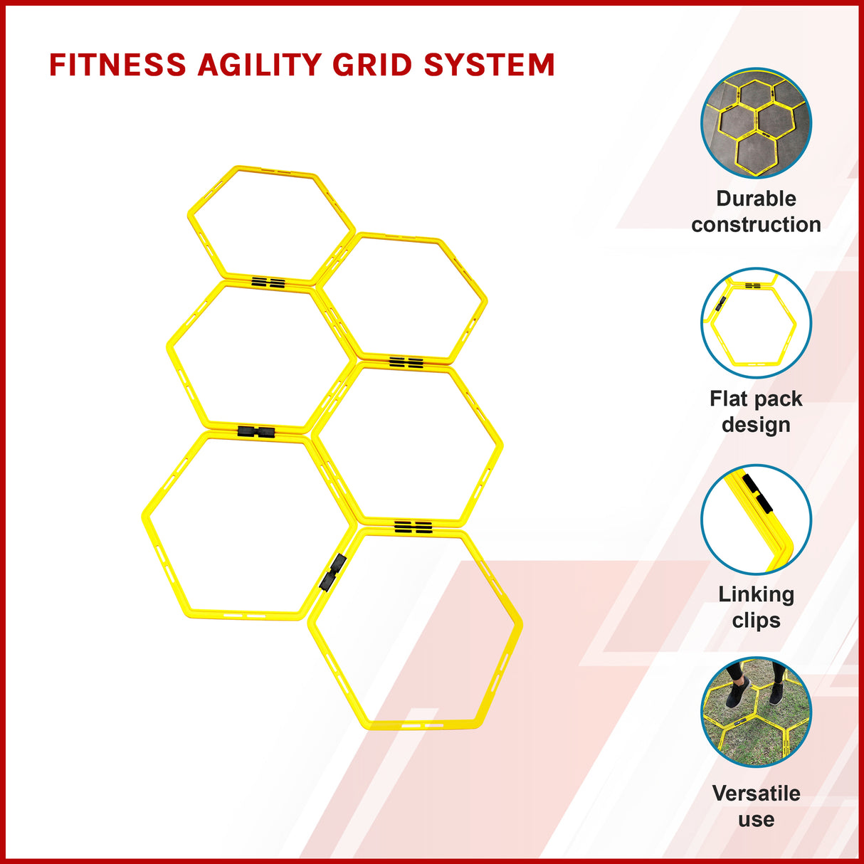 Fitness Agility Grid System for Speed and Footwork Training