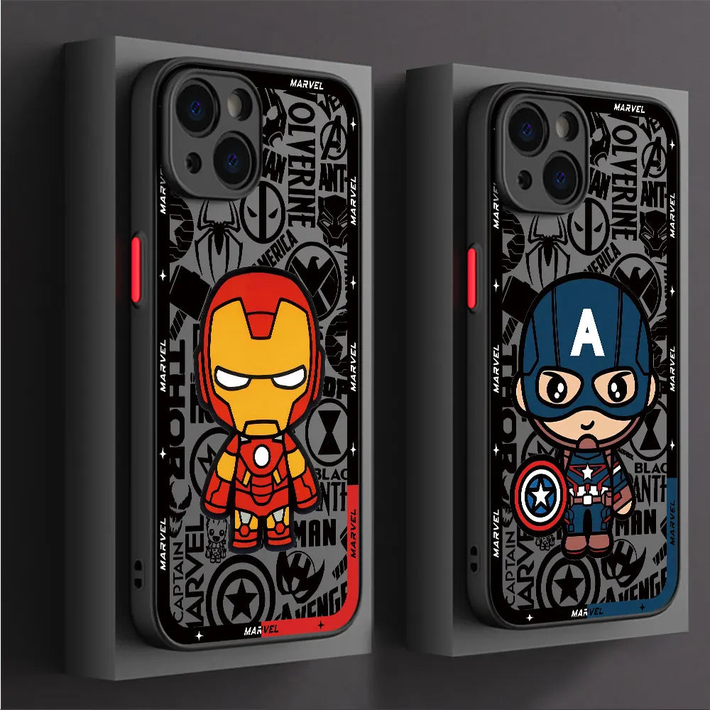 Luxury Phone Case for Xiaomi Redmi 9T 10C K40 Pro A2 10 12 5G A1Plus 12C 10A 9A 9C 9 Marvel Captain America Groot Deadpool Cover