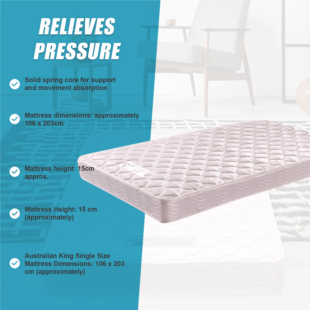 PALERMO King Single Bed Mattress