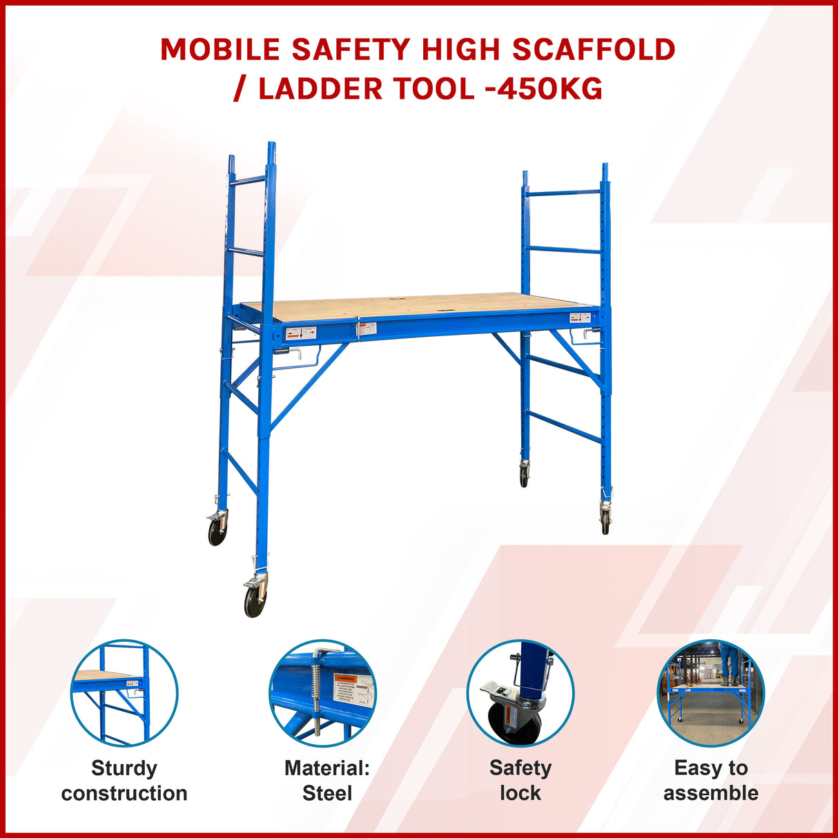 Safety Scaffolding Ladder - 450KG
