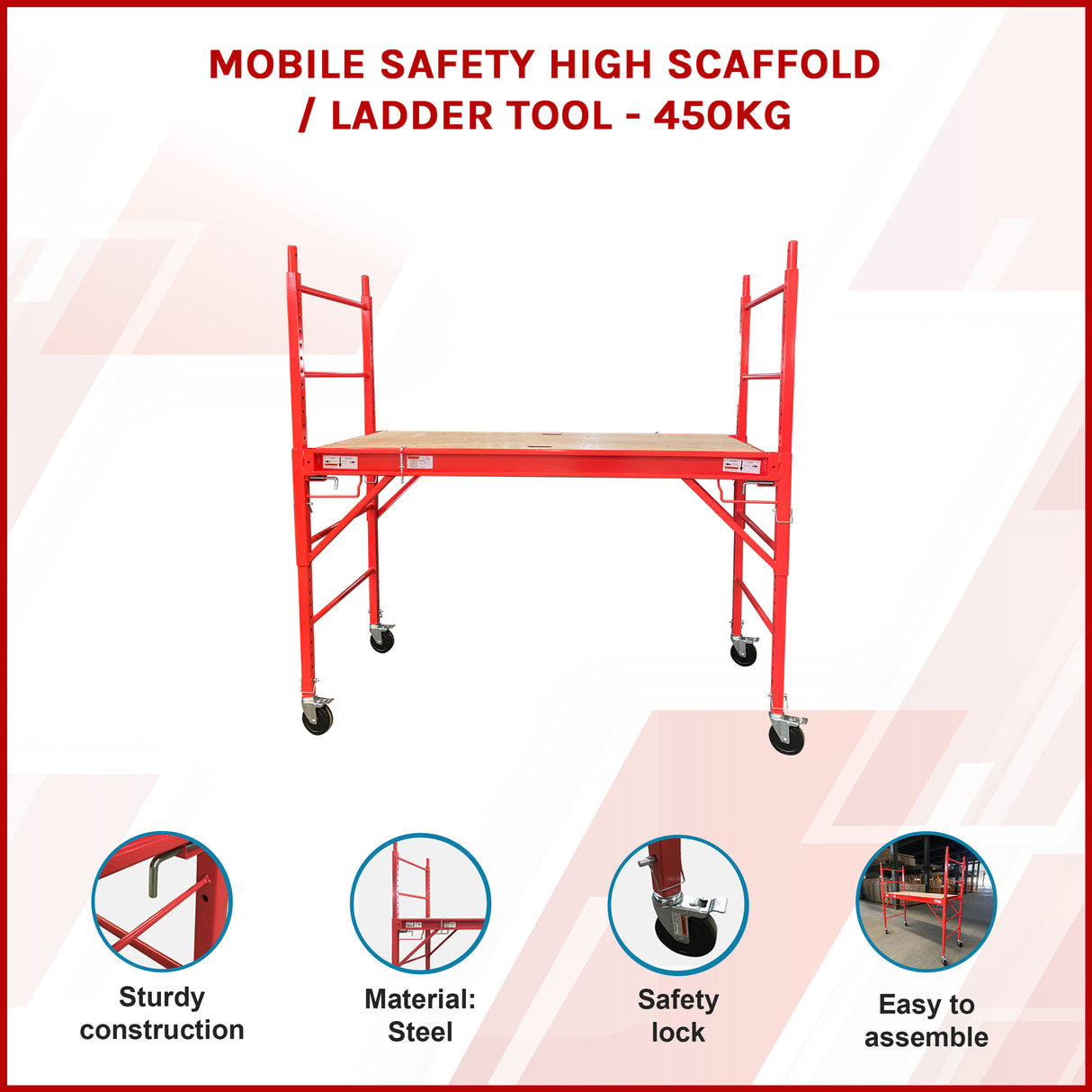Safety Scaffolding Ladder - 450KG