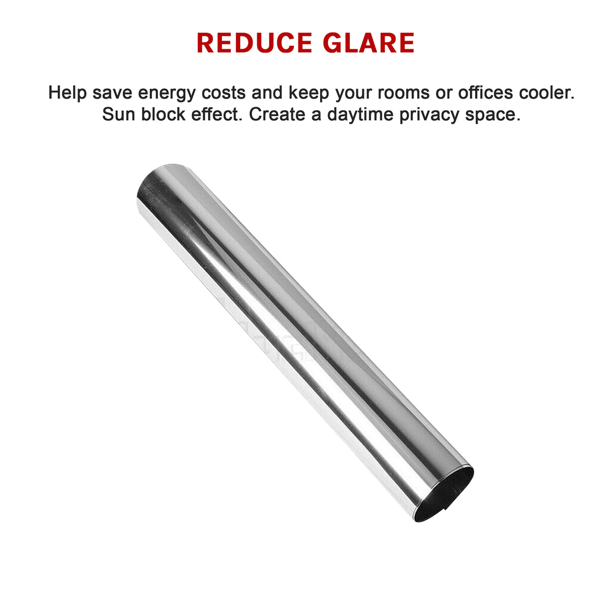 One Way Mirror Privacy Reflection Window Tint Film STOP HEAT 24Ft x 2Ft