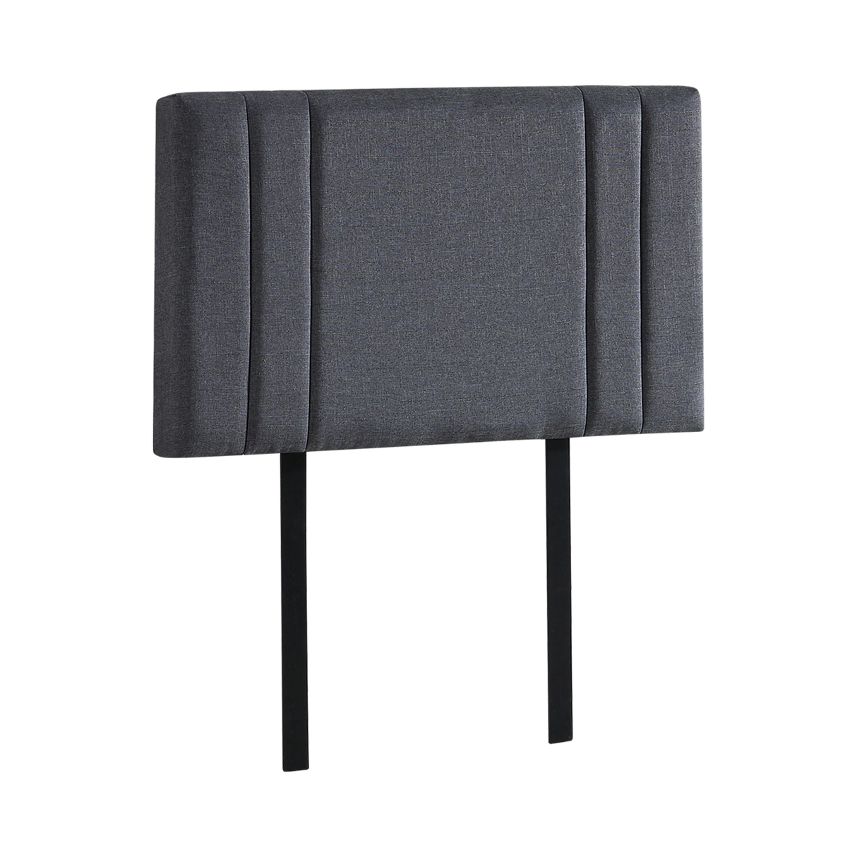 Linen Fabric Single Bed Deluxe Headboard Bedhead - Grey