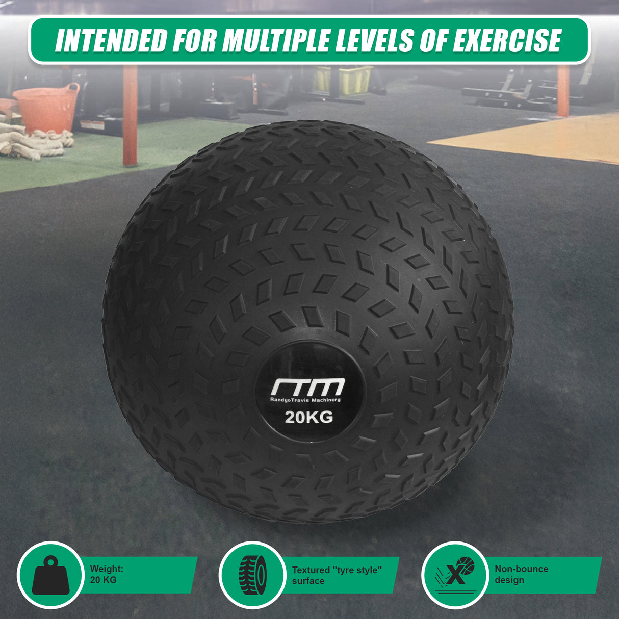 20kg Tyre Thread Slam Ball Dead Ball Medicine Ball for Gym Fitness