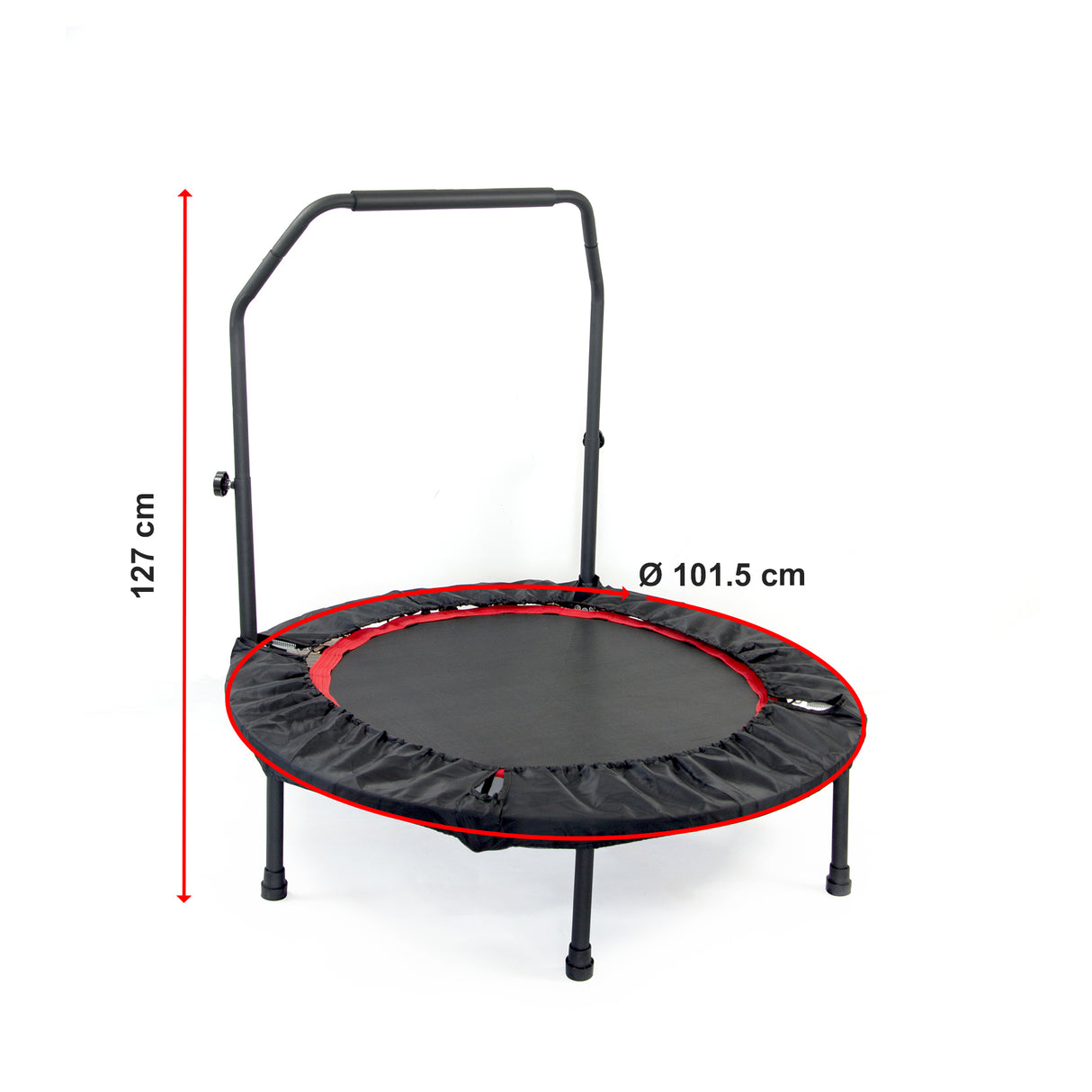 Mini Rebounder Trampoline with Adjustable Handle – Fitness Bounce Trainer