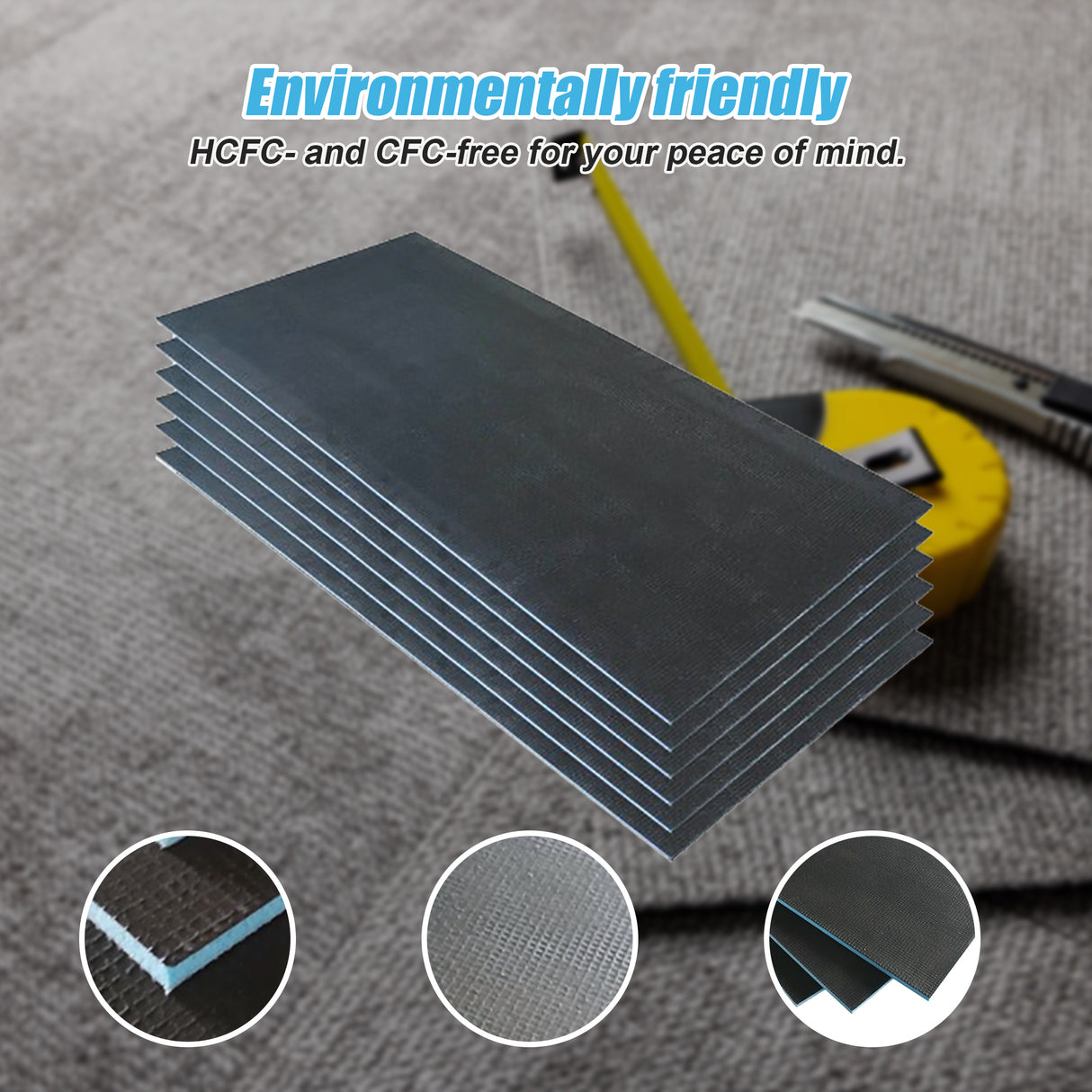 Tile Backer Insulation Board 10MM: 1200mm x 600mm - Box of 6