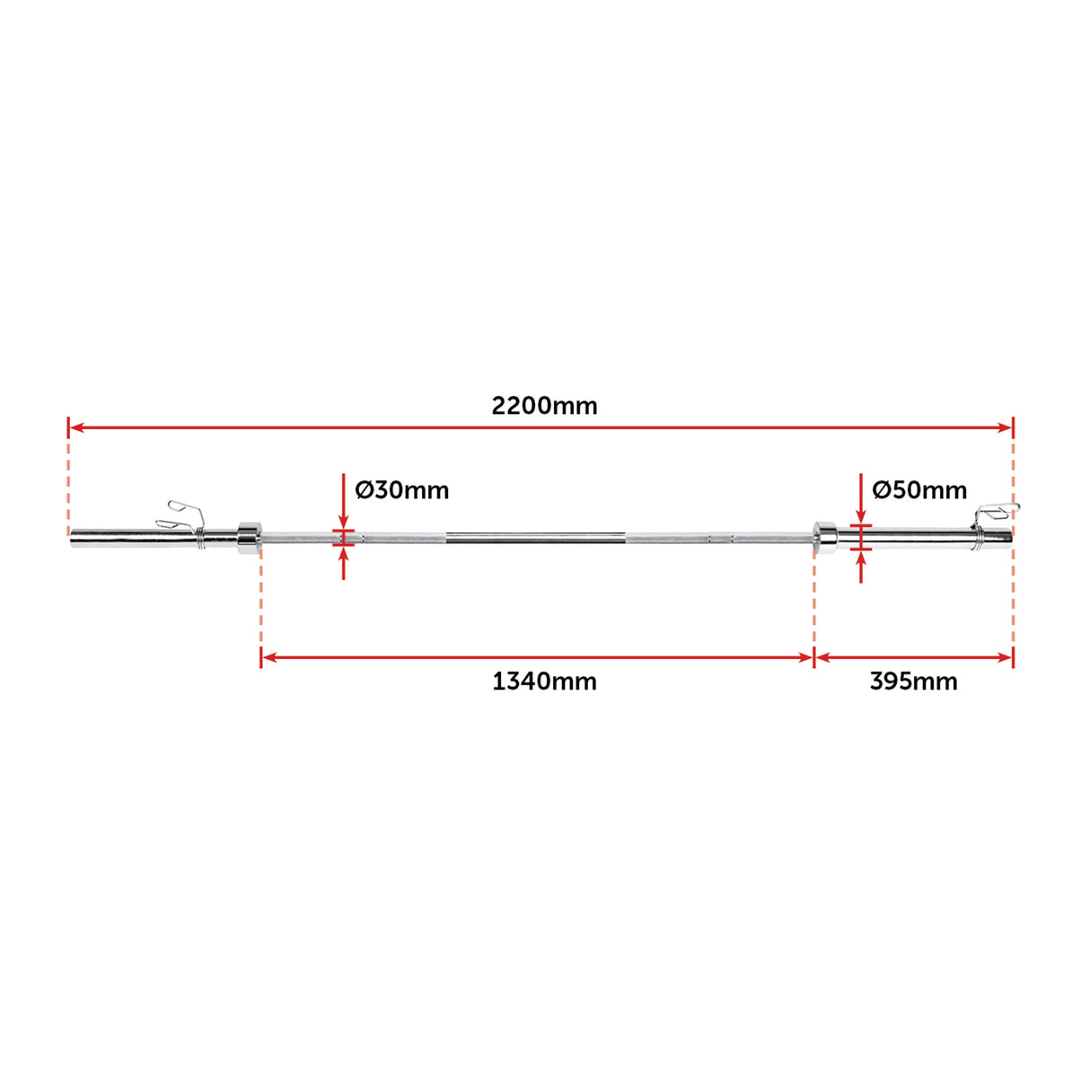 20kg Olympic Barbell 700lb Rated for Powerlifting Home Gym Training