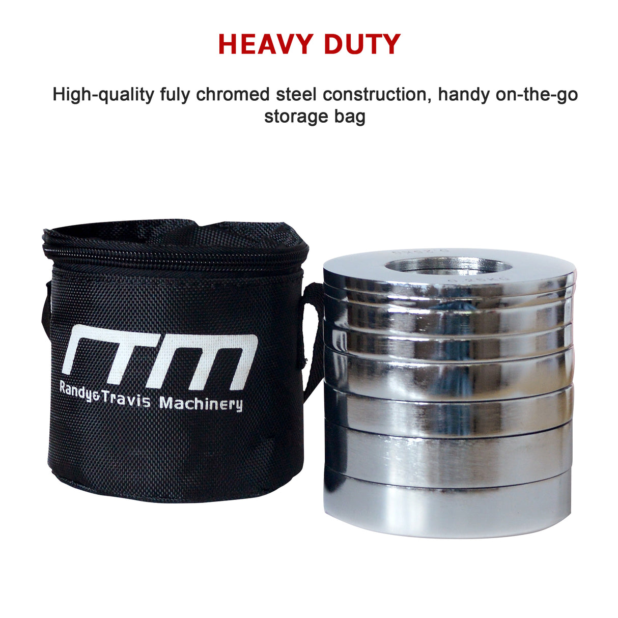 Chrome Metric Fractional Olympic Weight Plates 0.25 to 1kg Set