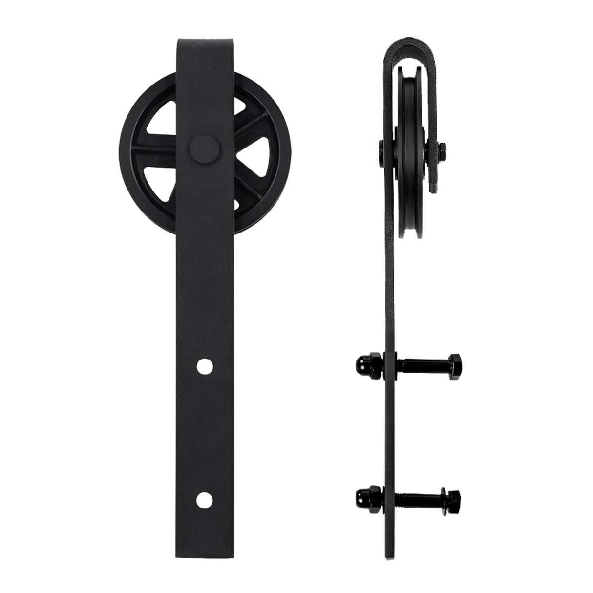 2M Big Spoke Wheel Sliding Barn Door Hardware