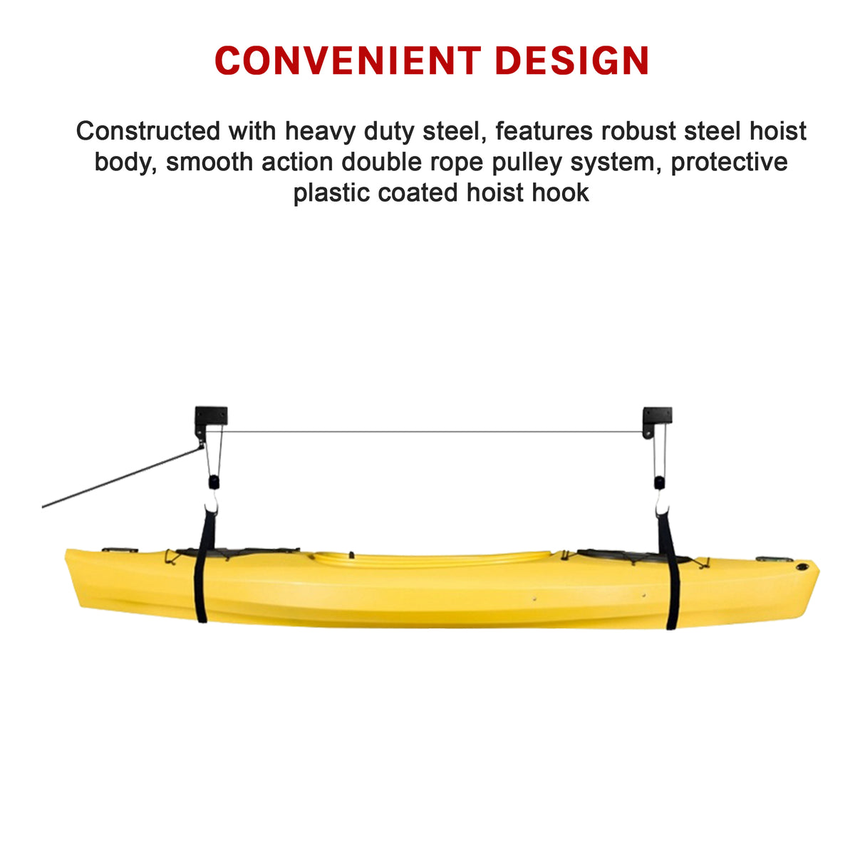 Kayak Hoist Ceiling Rack