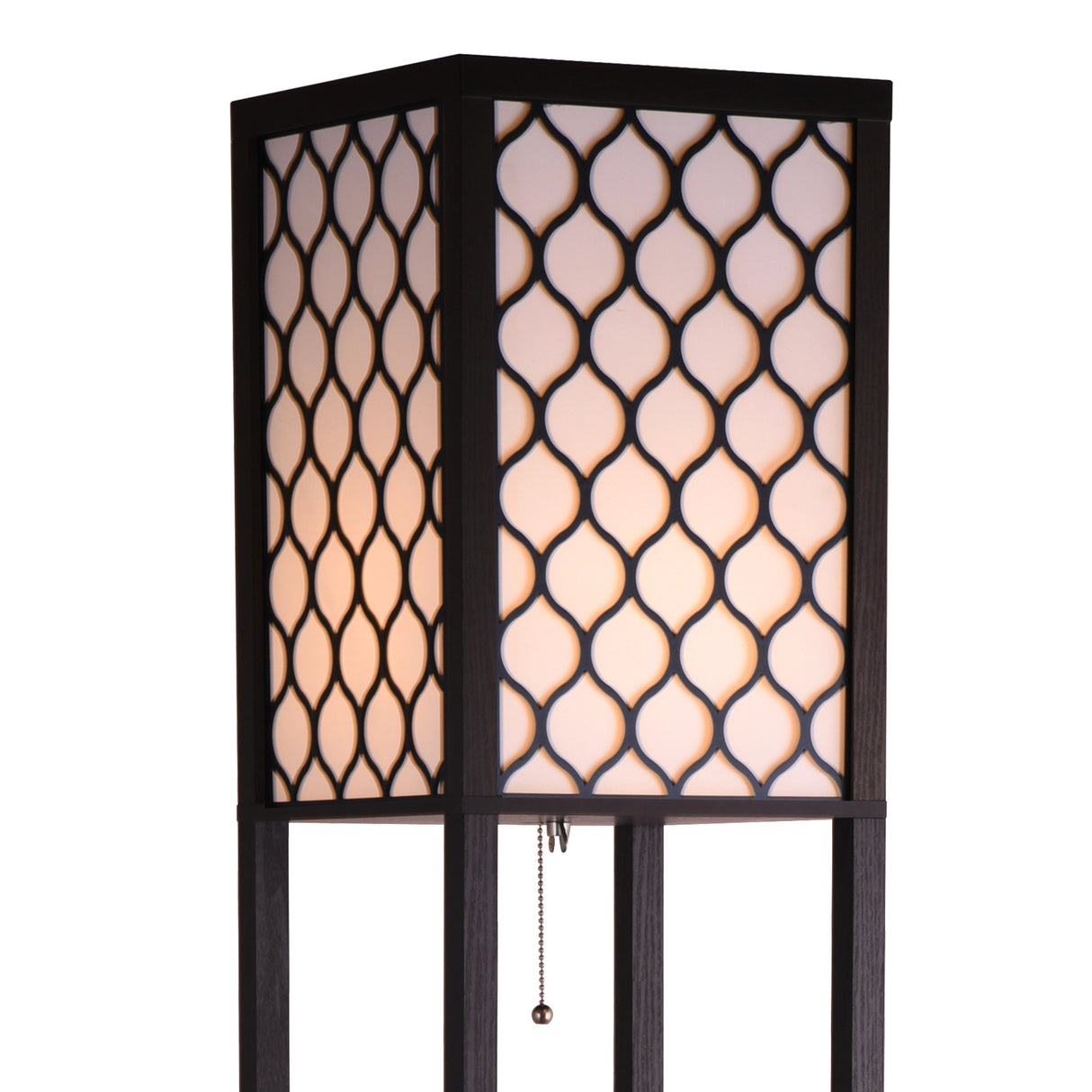 Shelf Floor Lamp - Shade Diffused Light Source with Open-Box Shelves