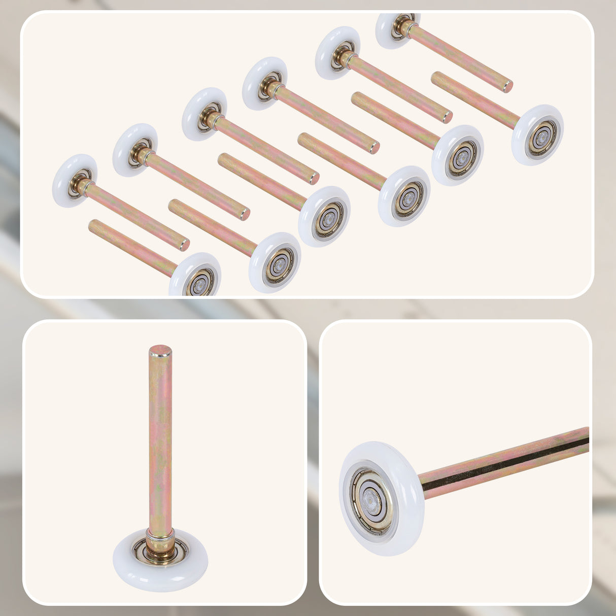 Garage Door Roller / Wheel / Heavy-duty 13 Ball Bearing 12 Pack