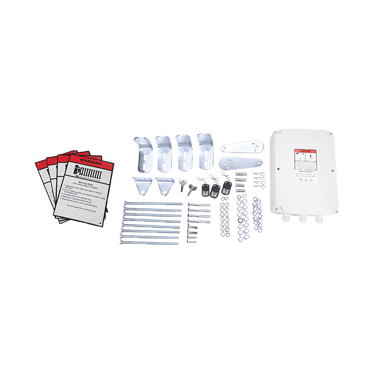 1000KG 20W Solar Double Swing Auto Motor Remote Gate Opener