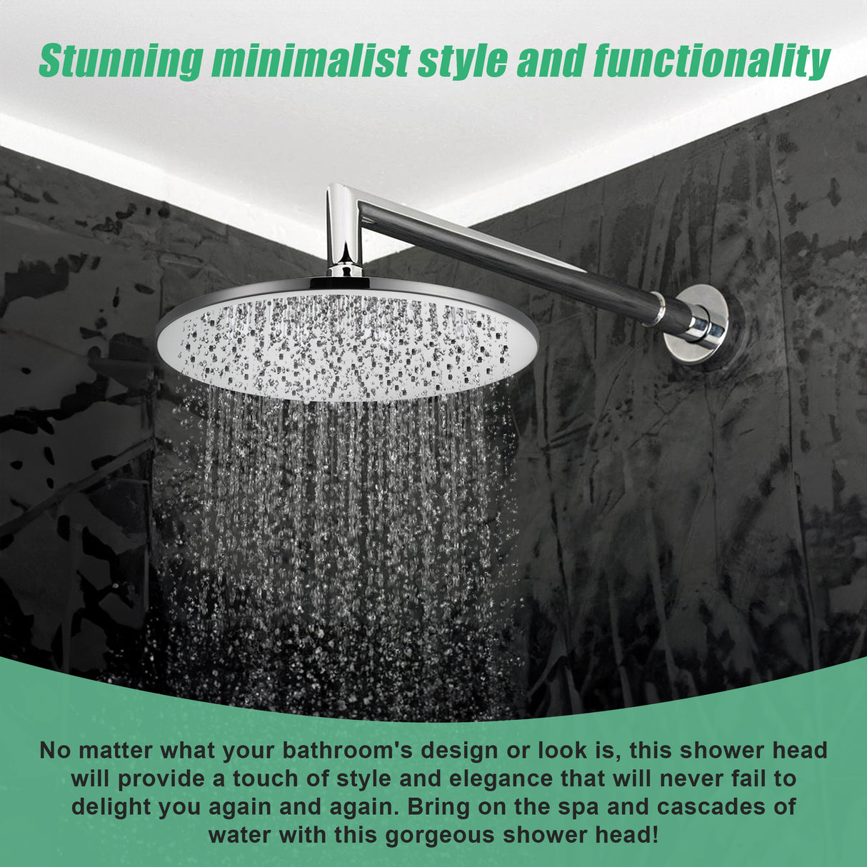 300mm Brass Shower Head Round Chrome Showerhead