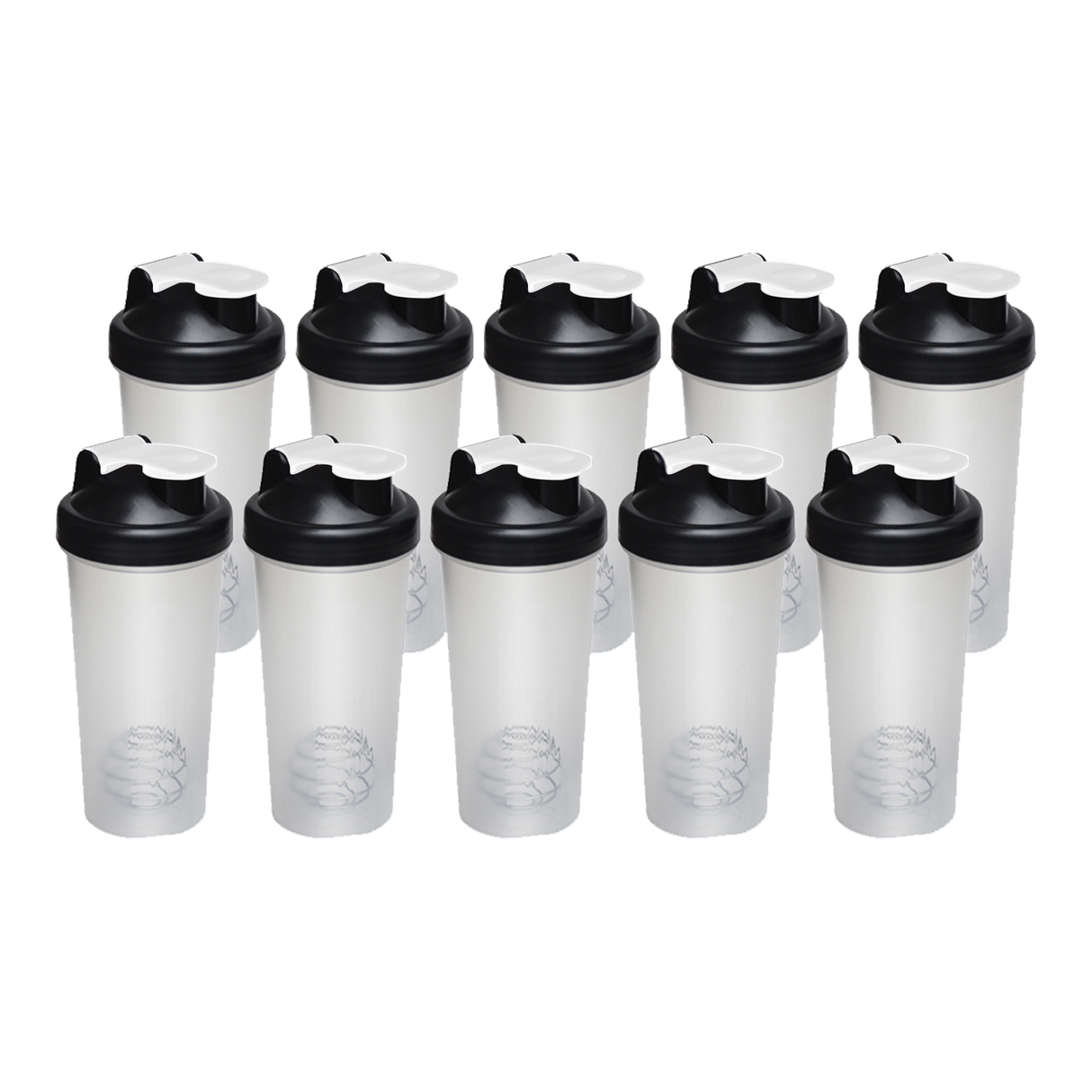 10x 700ml Protein Shaker Bottles – Gym Supplement Blender Mixer Shake Cups
