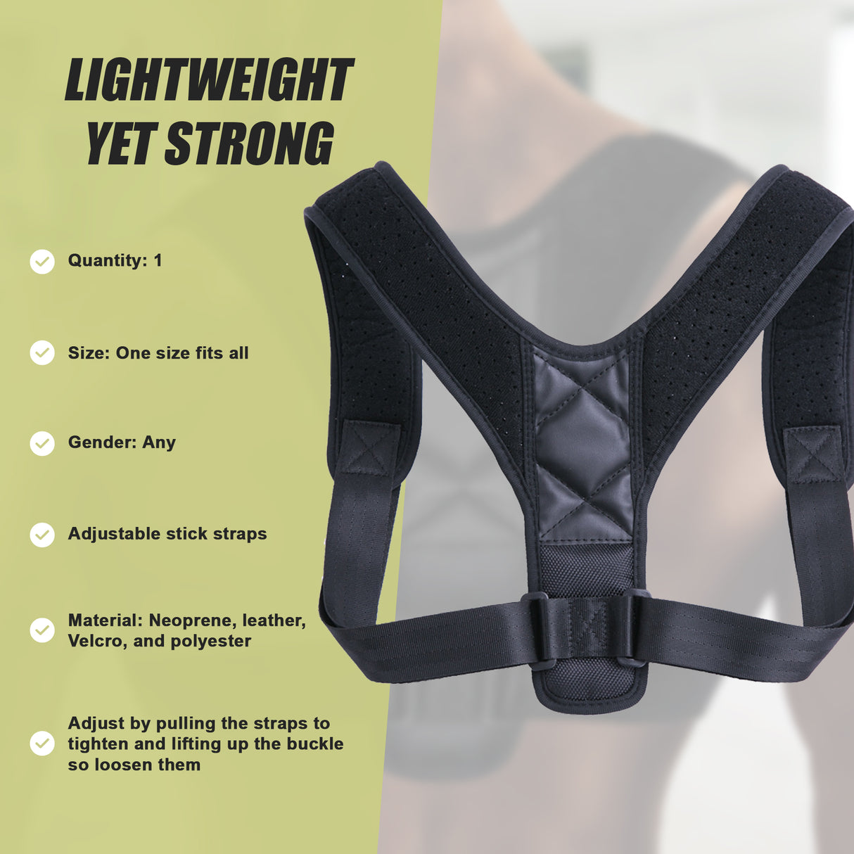 Posture Corrector Clavicle Support Back Straightener Shoulder Brace Strap