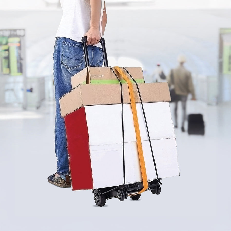 Portable Cart Folding Dolly Push Truck Hand Collapsible Trolley Luggage 70Kg